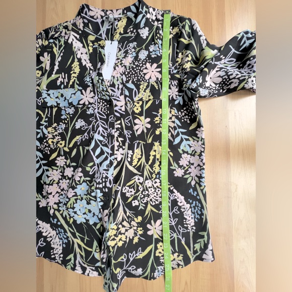 CALVIN KLEIN - Women’s Blouse / Floral pattern/ Multicolor / Size  XS - Picture 6 of 8